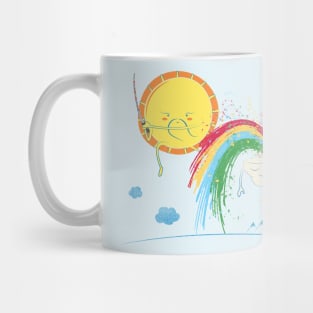 Crouching Sunshine Hidden Rainbow Mug